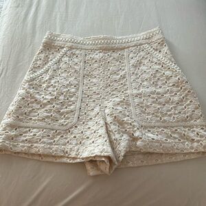 Zara eyelet shorts